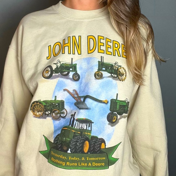 Other - John Deere Tractor Pullover Crewneck Sweatshirt